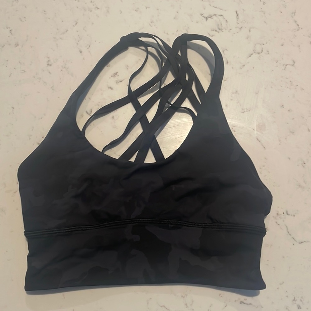 Lululemon sports bra with cross cross back